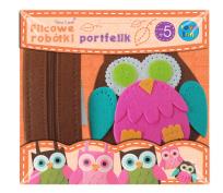 Opakowanie Filcowe Robótki portfelik sowa - brązowy