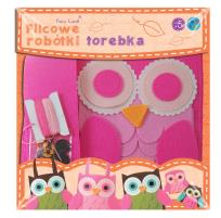 Okładka książki Filcowe Robótki Torba sowa - różowa