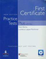 Okładka książki First Certificate Practice Tests Plus with Key Teaching not just testing z płytą CD
