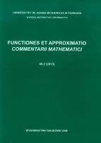 Opakowanie Functiones et approximatio Commentarii mathematici 49.2 (2013)