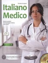 Okładka książki Italiano Medico książka poziom B1-B2 + CD