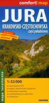 Okładka książki Jura Krakowsko Częstochowska Część Południowa Mapa laminowana 1:52 000