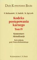 Okładka książki Kodeks postępowania karnego t.4