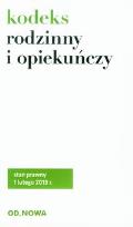 Okładka książki Kodeks rodzinny i opiekuńczy