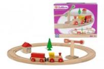 Okładka książki Kolejka drewniana 15 elementów