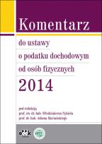 Opakowanie Komentarz do ustawy o podatku dochodowym od osób fizycznych 2014