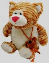 Opakowanie Kot Łakotek siedzący beżowy 30cm