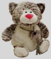 Opakowanie Kotek Łakotek siedzący szary 30cm