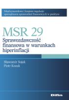 Okładka książki MSR 29 Sprawozdawczość finansowa w warunkach hiperinflacji