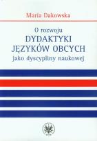 Okładka książki O rozwoju dydaktyki języków obcych jako dyscypliny naukowej