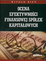 Okładka książki Ocena efektywności finansowej spółek kapitałowych