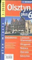 Okładka książki Olsztyn plus 6 1:20 000 plan miasta