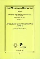 Opakowanie Opisy miast Kujaw Wschodnich z 1860 r.