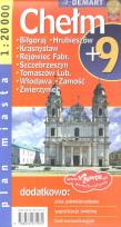 Okładka książki Plan Miasta Chełm/Zamość + 9 Miast 1:20 000 DEMART