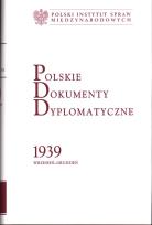 Okładka książki Polskie Dokumenty Dyplomatyczne 1939 wrzesień-grudzień