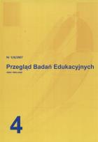 Opakowanie Przegląd Badań Edukacyjnych nr 1(4) / 2007