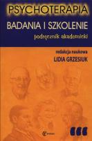 Okładka książki Psychoterapia Badania i szkolenie
