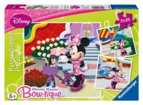 Opakowanie Puzzle Piękna Myszka Minnie 3 x 49