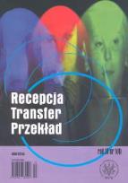 Opakowanie Recepcja Transfer Przekład rok IV nr 1(4)