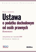 Opakowanie Ustawa o podatku dochodowym od osób prawnych Komentarz