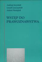 Okładka książki Wstęp do prawoznawstwa