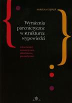 Okładka książki Wyrażenia parentetyczne w strukturze wypowiedzi