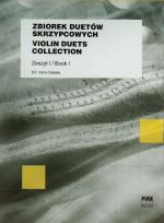Okładka książki Zbiorek duetów skrzypcowych zeszyt 1