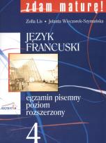 Okładka książki Zdam maturę język francuski 4 egz. pis. ZR NOWELA