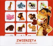 Okładka książki Zwierzęta Memory pamiętaj - układanka