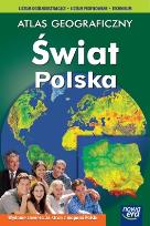 Okładka książki Atlas Geogr. LO Świat + Polska NE NOWY