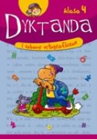 Okładka książki Dyktanda i zabawy ortograficzne klasa 4