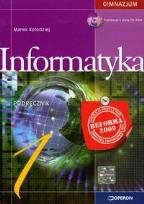 Okładka książki Informatyka 1 Podręcznik z płytą CD