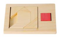 Opakowanie IQ-Test Puzzle Wypełnij Przestrzeń 5 - Kwadrat mały 3, drewno