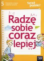 Okładka książki J. Polski SP 5 Teraz polski! ćw. w nauce czytania