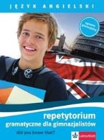 Okładka książki Język angielski Repetytorium gramatyczne dla gimnazjalistów Did you know that?