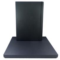 Opakowanie Leather Notebook Master czarny kratka