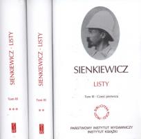 Okładka książki Listy Sienkiewicz t.3 część 1-3