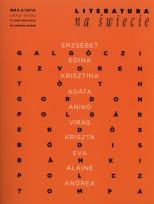 Opakowanie Literatura na świecie 3-4/2014