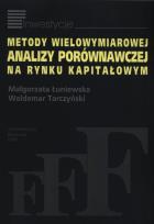 Okładka książki Metody wielowymiarowej analizy porównawczej na rynku kapitałowym