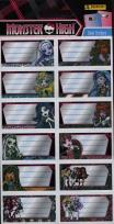 Opakowanie Naklejki na zeszyty Monster High