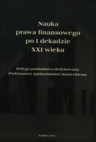 Opakowanie Nauka prawa finansowego po I dekadzie XXI wieku