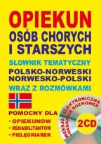 Okładka książki Opiekun osób chorych pol-norw, norw-pol + CD