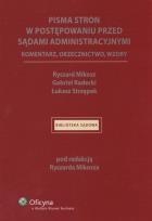 Opakowanie Pisma stron w postępowaniu przed sądami administracyjnymi