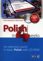 Okładka książki Polish in 4 weeks 1 + CD-ROM mp3 REA