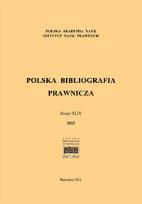 Opakowanie Polska Bibliografia Prawnicza