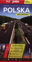 Okładka książki Polska Mapa drogowa Europilot 1:750 000 laminowana