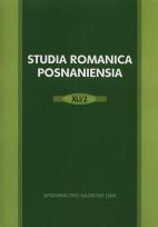 Opakowanie Studia romanica Posnaniensia XLI/2
