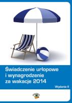 Okładka książki Świadczenie urlopowe i wynagrodzenie za wakacje 2014