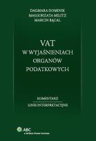 Okładka książki VAT w wyjaśnieniach organów podatkowych
