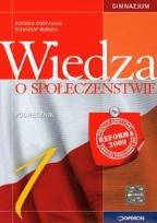 Okładka książki Wiedza o społeczeństwie 1 Podręcznik
